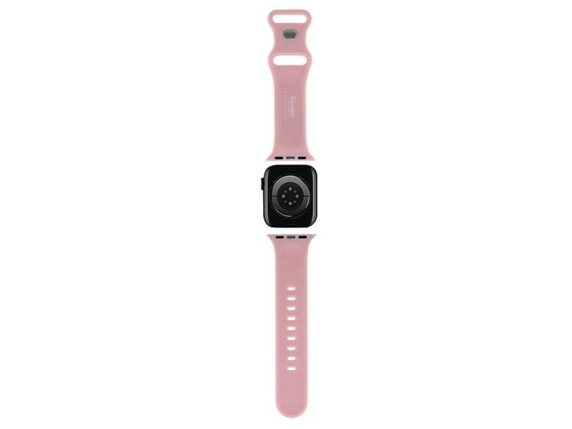 Pulseira de silicone Hello Kitty para Apple Watch 42/44/45/49mm - Rosa
