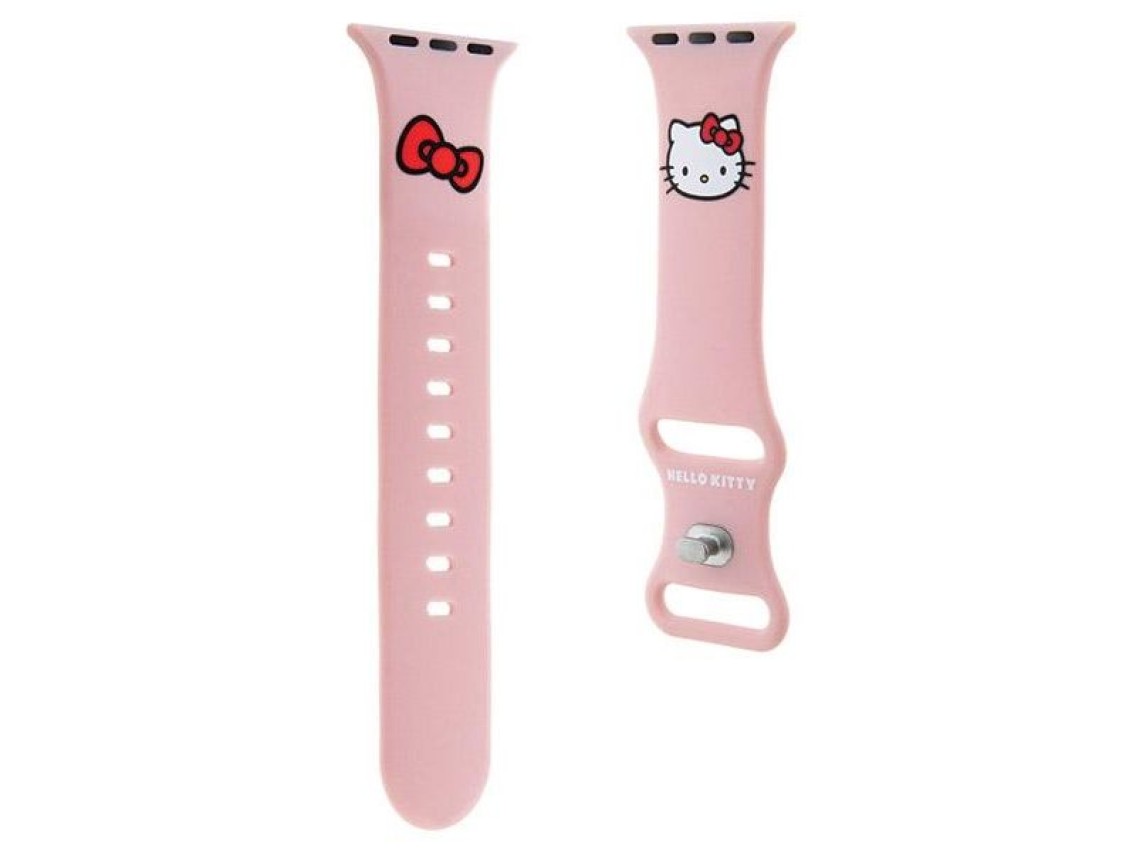 Hello Kitty Silicone Kitty Head Strap for Apple Watch 42/44/45/49mm - Pink