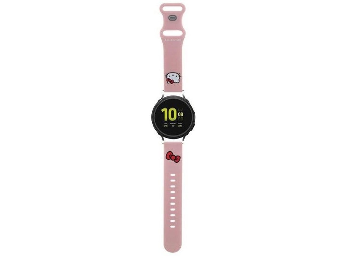 Correa de silicona para la cabeza de Hello Kitty, universal, 22 mm - rosa