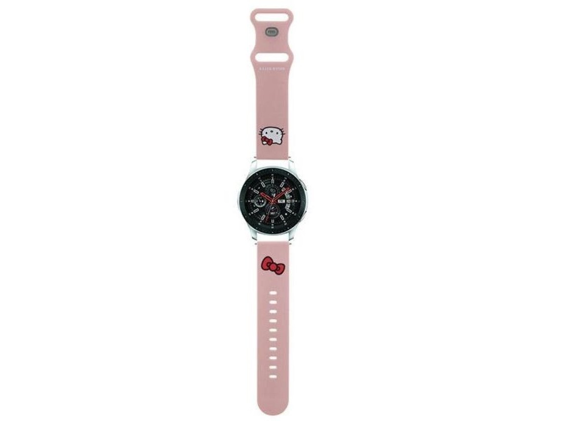 Faixa de cabeça universal Hello Kitty em silicone, 22 mm - rosa
