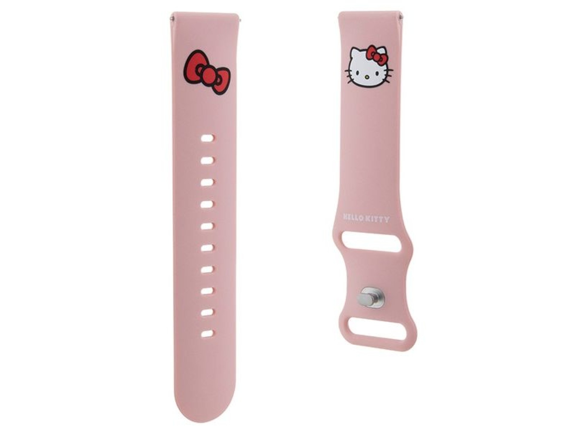 Faixa de cabeça universal Hello Kitty em silicone, 22 mm - rosa