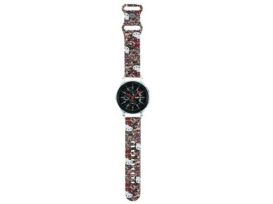 Etiquetas de silicone Hello Kitty com estampa de grafite, al�a universal de 22 mm - rosa