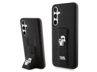 Capa Karl Lagerfeld Gripstand Saffiano Karl&Choupette Pins para Samsung Galaxy S23 FE - preta Capa Karl Lagerfeld Gripstand Saffiano Karl&Choupette Pins para Samsung Galaxy S23 FE - preta