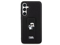 Capa Karl Lagerfeld Gripstand Saffiano Karl&Choupette Pins para Samsung Galaxy S23 FE - preta Capa Karl Lagerfeld Gripstand Saffiano Karl&Choupette Pins para Samsung Galaxy S23 FE - preta