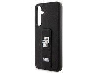 Capa Karl Lagerfeld Gripstand Saffiano Karl&Choupette Pins para Samsung Galaxy S23 FE - preta Capa Karl Lagerfeld Gripstand Saffiano Karl&Choupette Pins para Samsung Galaxy S23 FE - preta