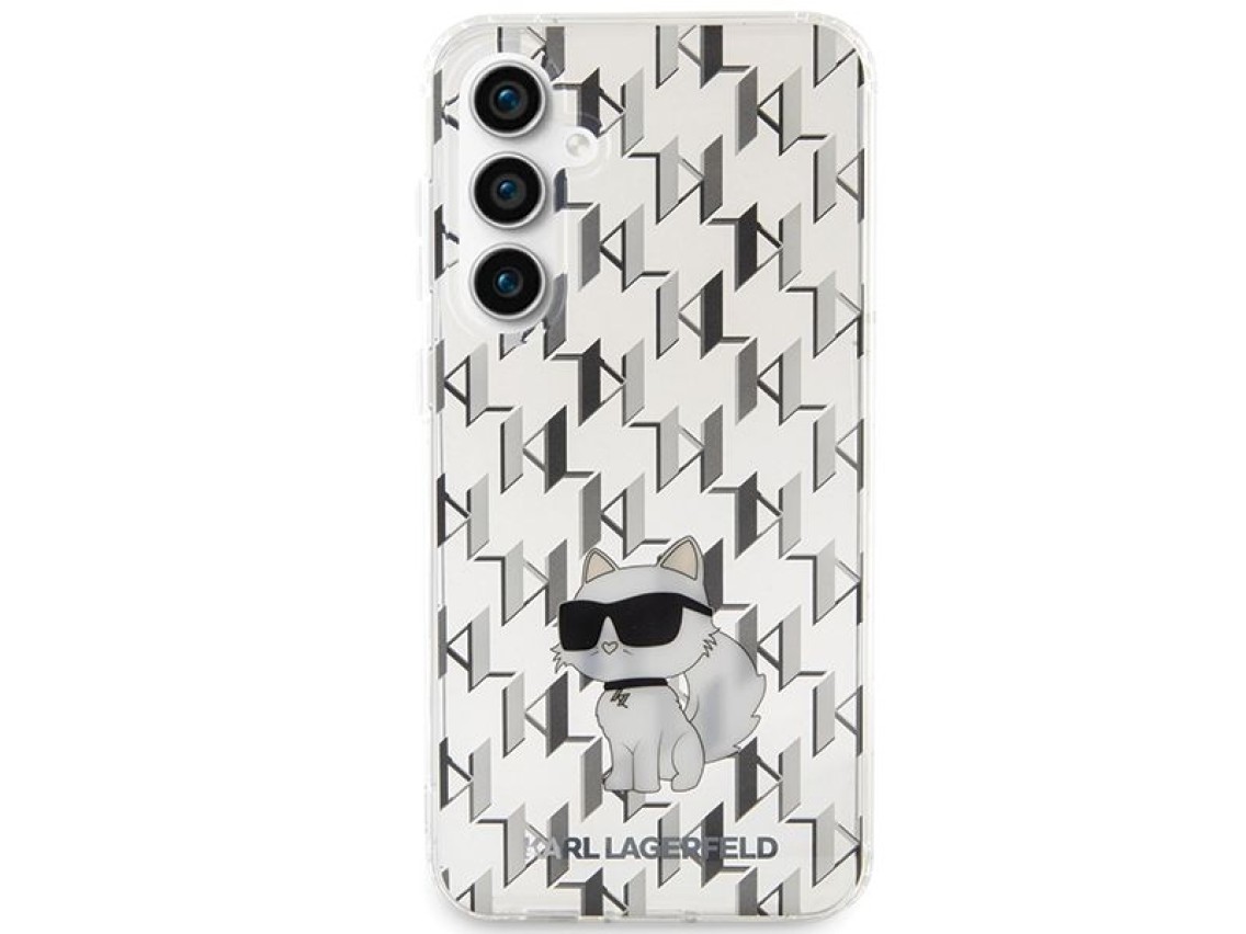 Karl Lagerfeld KLHCS23FEHNCMKLT S23 FE S711 capa dura transparente Monograma Choupette