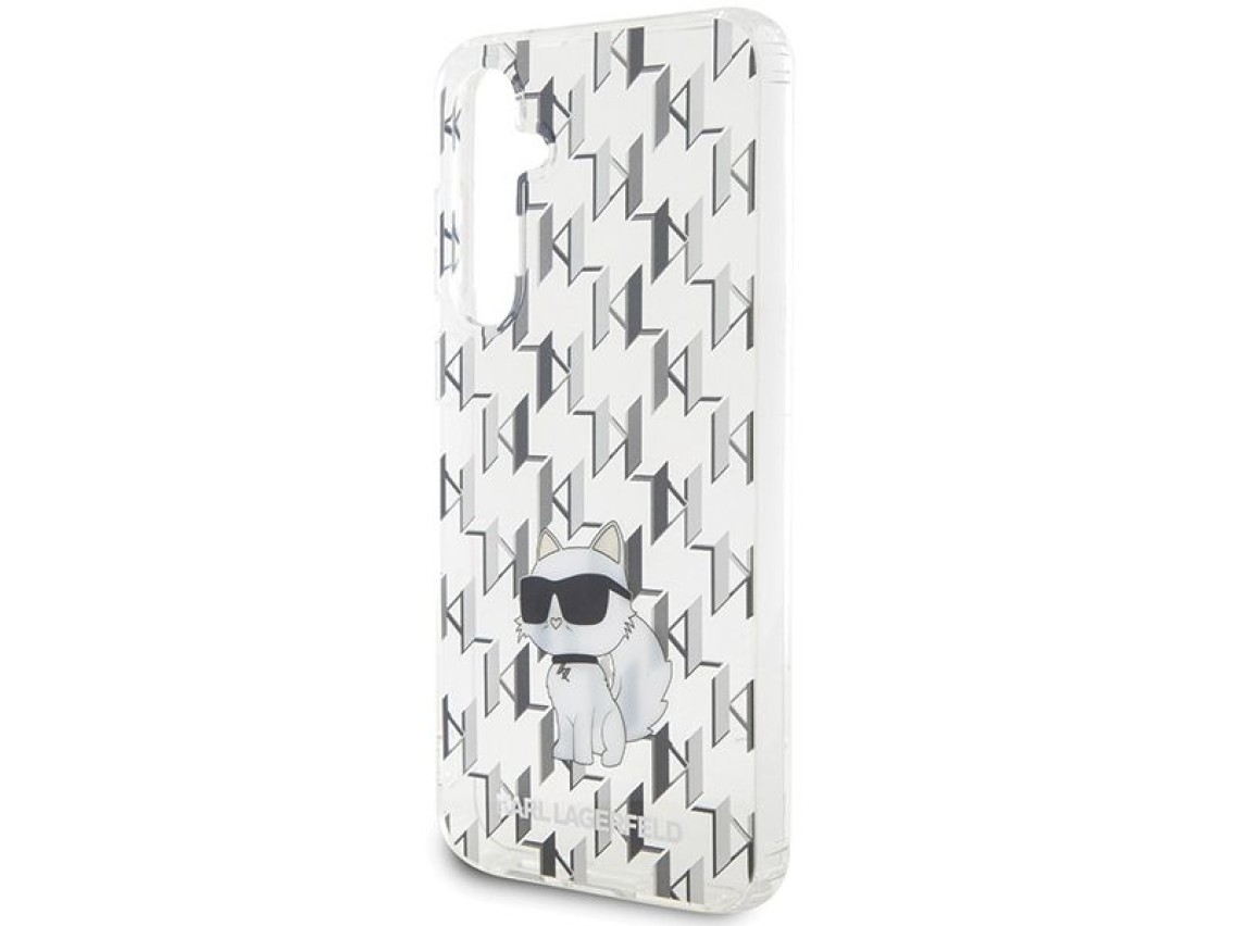 Karl Lagerfeld KLHCS23FEHNCMKLT S23 FE S711 capa dura transparente Monograma Choupette