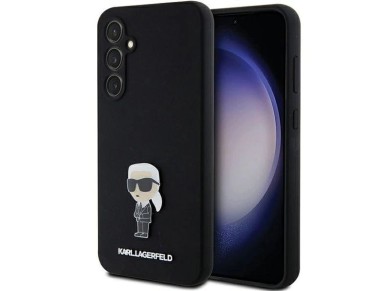 Karl Lagerfeld Silicone Ikonik Metal Pin case for Samsung Galaxy S23 FE - black Karl Lagerfeld Silicone Ikonik Metal Pin case for Samsung Galaxy S23 FE - black