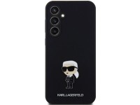 Capa de silicone Karl Lagerfeld Ikonik com pino metálico para Samsung Galaxy S23 FE - preta Capa de silicone Karl Lagerfeld Ikonik com pino metálico para Samsung Galaxy S23 FE - preta