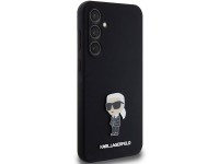 Capa de silicone Karl Lagerfeld Ikonik com pino metálico para Samsung Galaxy S23 FE - preta Capa de silicone Karl Lagerfeld Ikonik com pino metálico para Samsung Galaxy S23 FE - preta