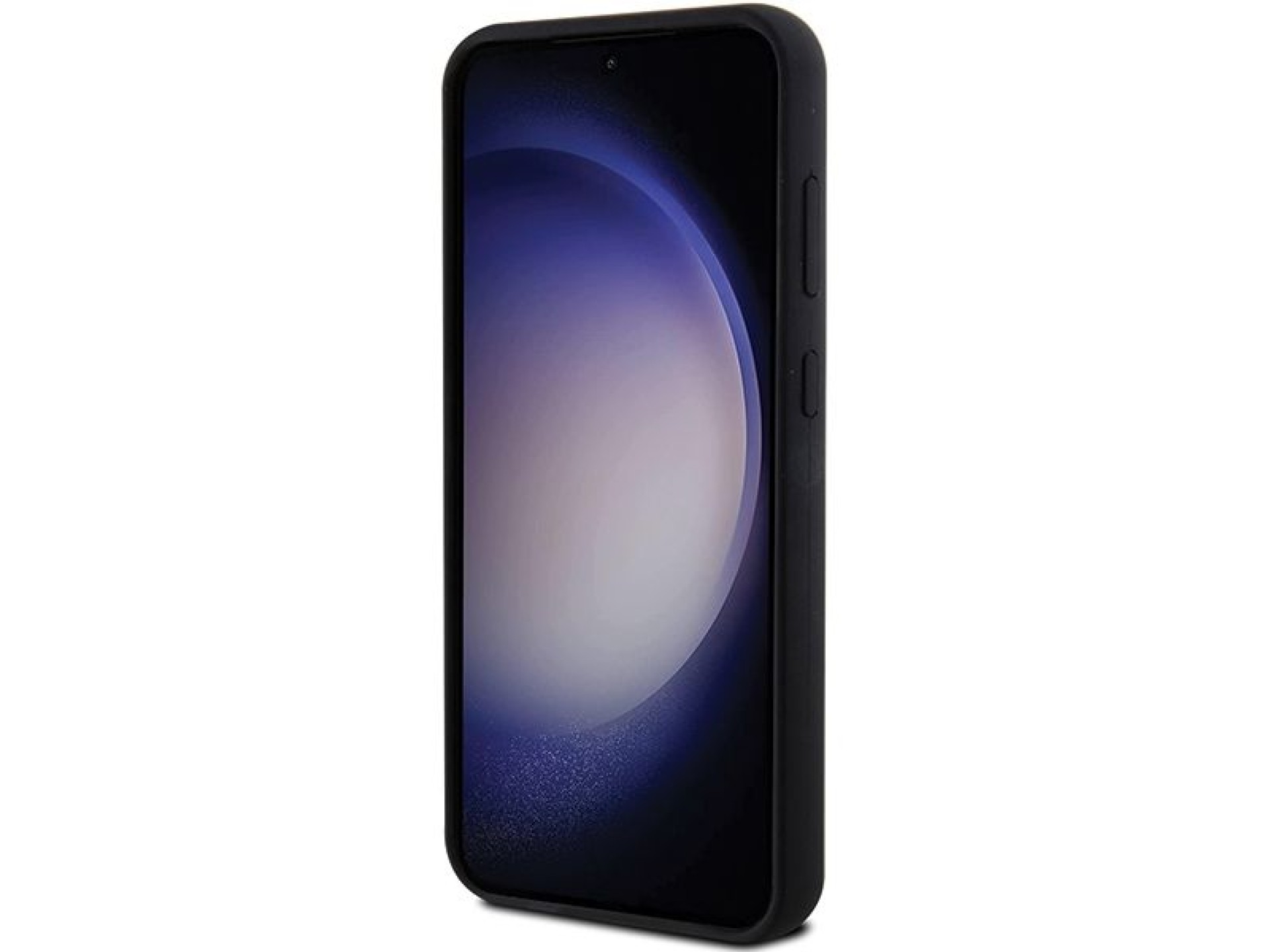 Capa de silicone Karl Lagerfeld Ikonik com pino metálico para Samsung Galaxy S23 FE - preta