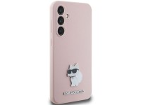 Capa de silicone Karl Lagerfeld Choupette com alfinete de metal para Samsung Galaxy S23 FE - rosa Capa de silicone Karl Lagerfeld Choupette com alfinete de metal para Samsung Galaxy S23 FE - rosa
