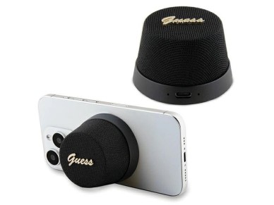 Guess Magnetic Script Metal Bluetooth speaker - black Guess Magnetic Script Metal Bluetooth speaker - black