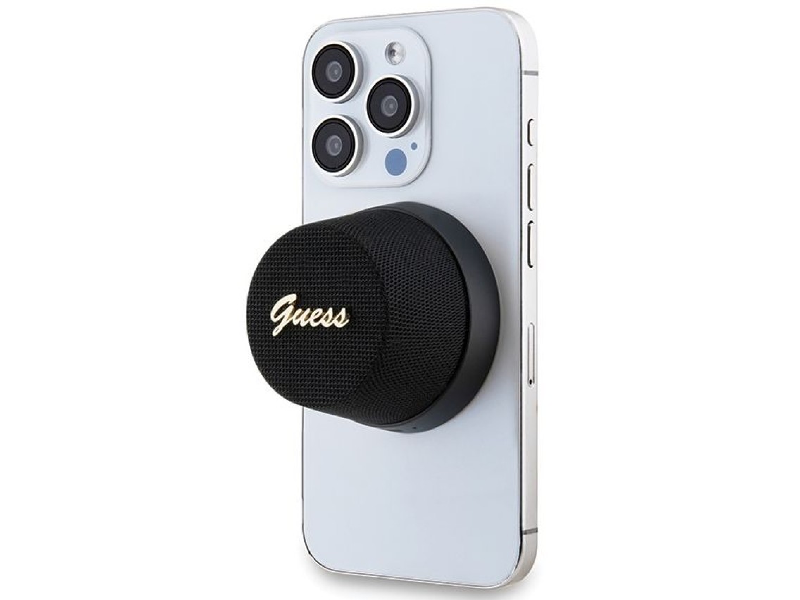 Guess Magnetic Script Metal Bluetooth speaker - black