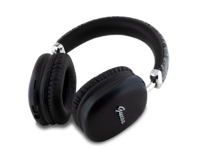 Auriculares Guess GCube con logotipo met�lico - Negro