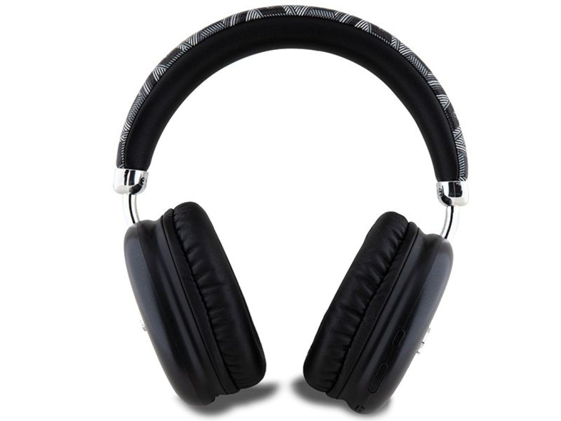 Guess GCube Metallic Script Logo Headphones - Black
