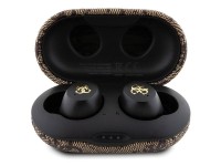 Fones de ouvido Bluetooth TWS Guess 4G Metal com base de carregamento ENC - marrom Fones de ouvido Bluetooth TWS Guess 4G Metal com base de carregamento ENC - marrom