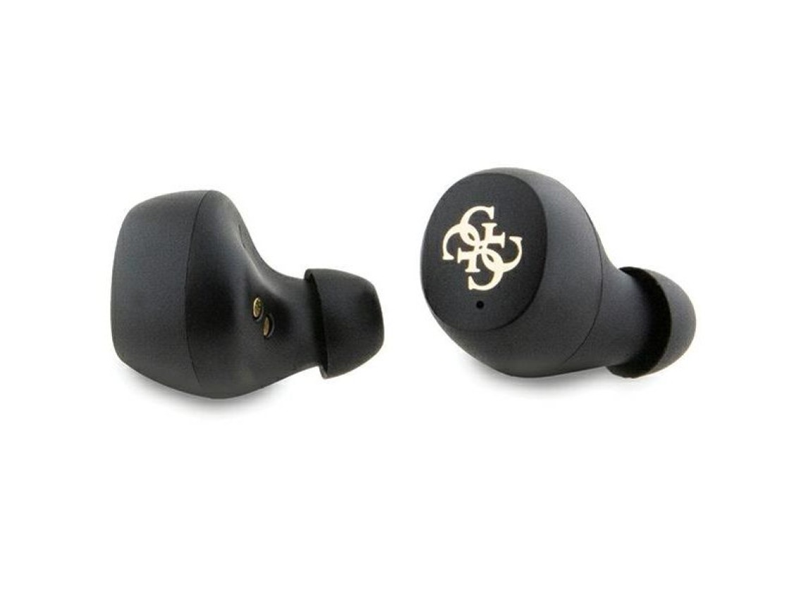 Auriculares Bluetooth TWS Guess 4G Metal con base de carga ENC - rosa