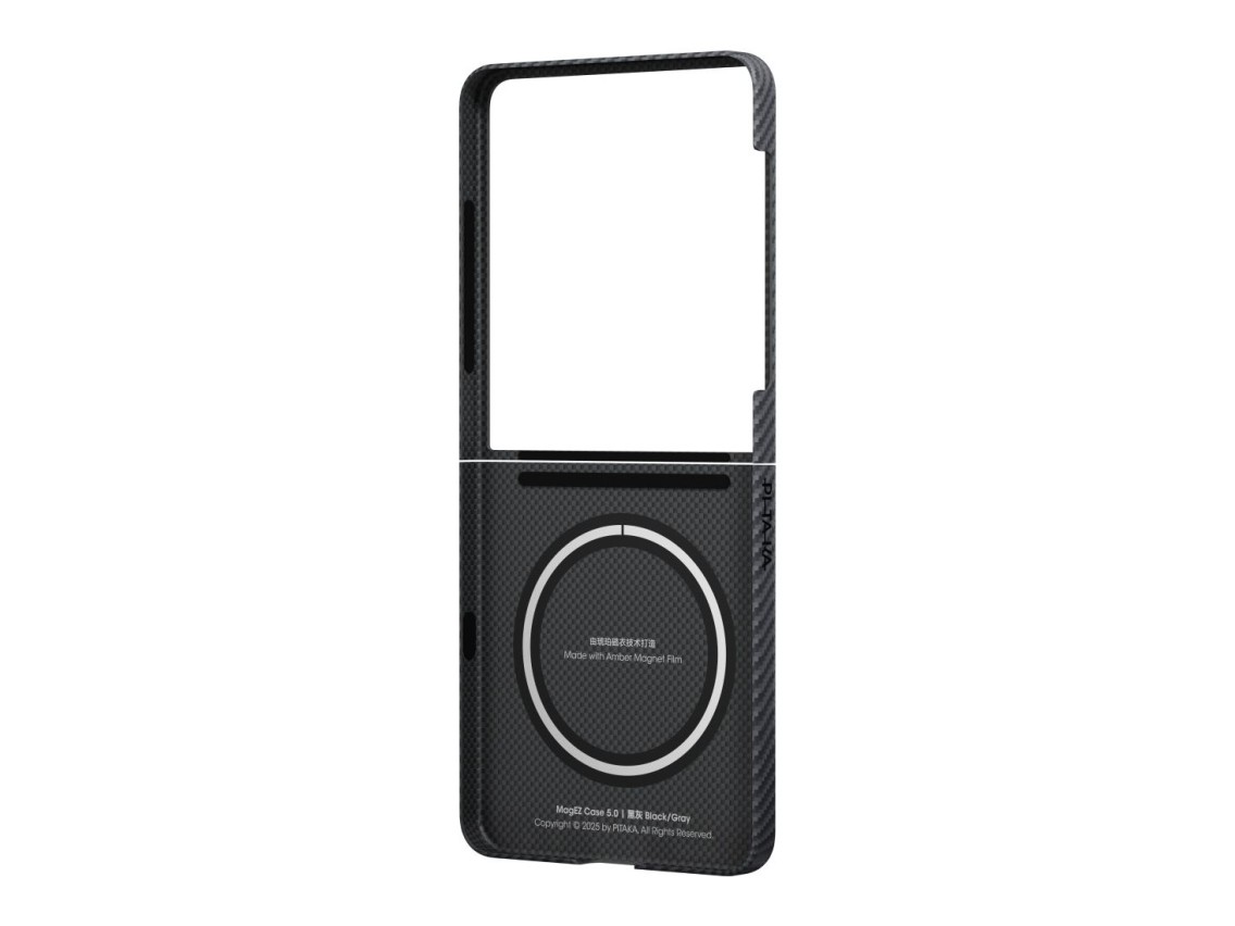 Case PITAKA Ultra-Slim MagSafe for Samsung Galaxy Z Flip7 black grey