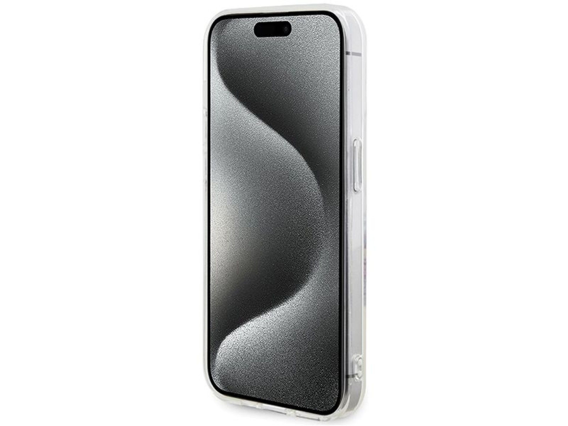 Guess IML Flowers Wreatch MagSafe iPhone 15 Pro Max Case - Clear