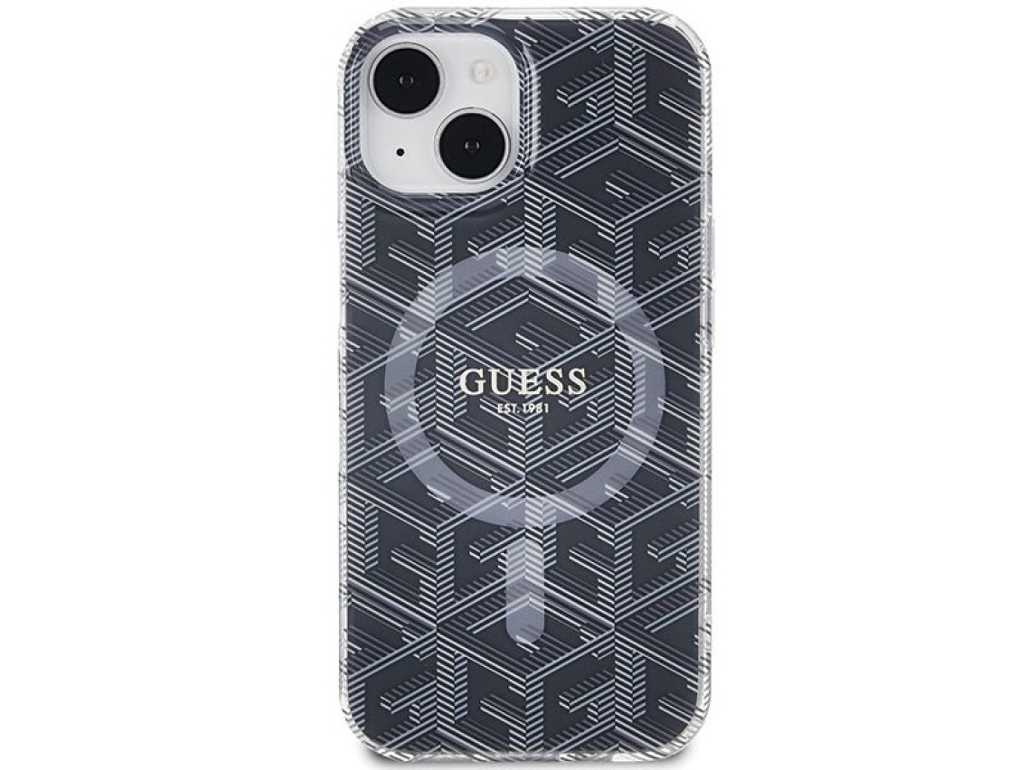 Guess IML GCube MagSafe case for iPhone 15 / 14 / 13 - black