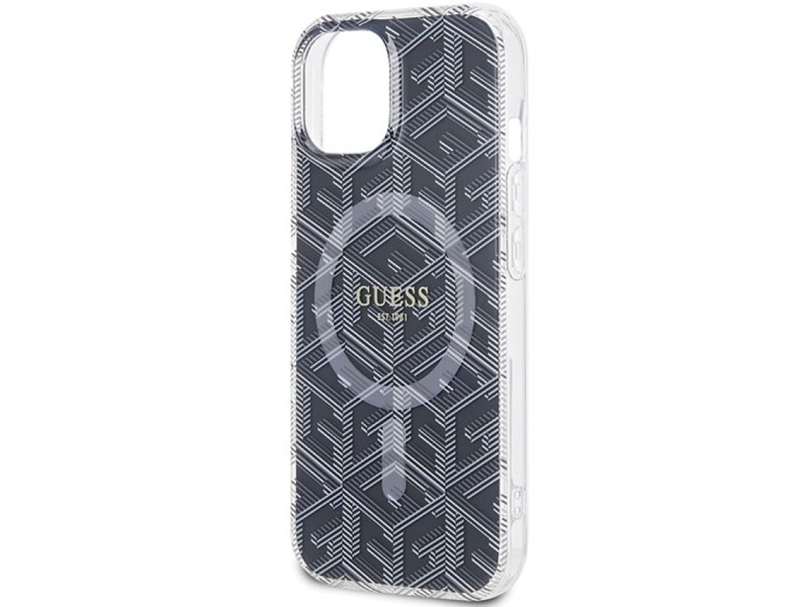 Guess IML GCube MagSafe case for iPhone 15 / 14 / 13 - black
