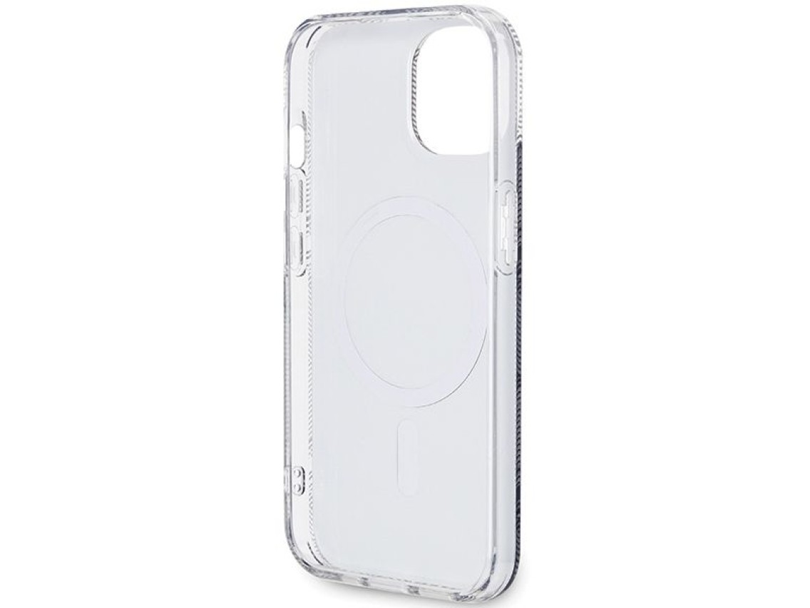 Funda Guess IML GCube MagSafe para iPhone 15 Plus / 14 Plus - negra