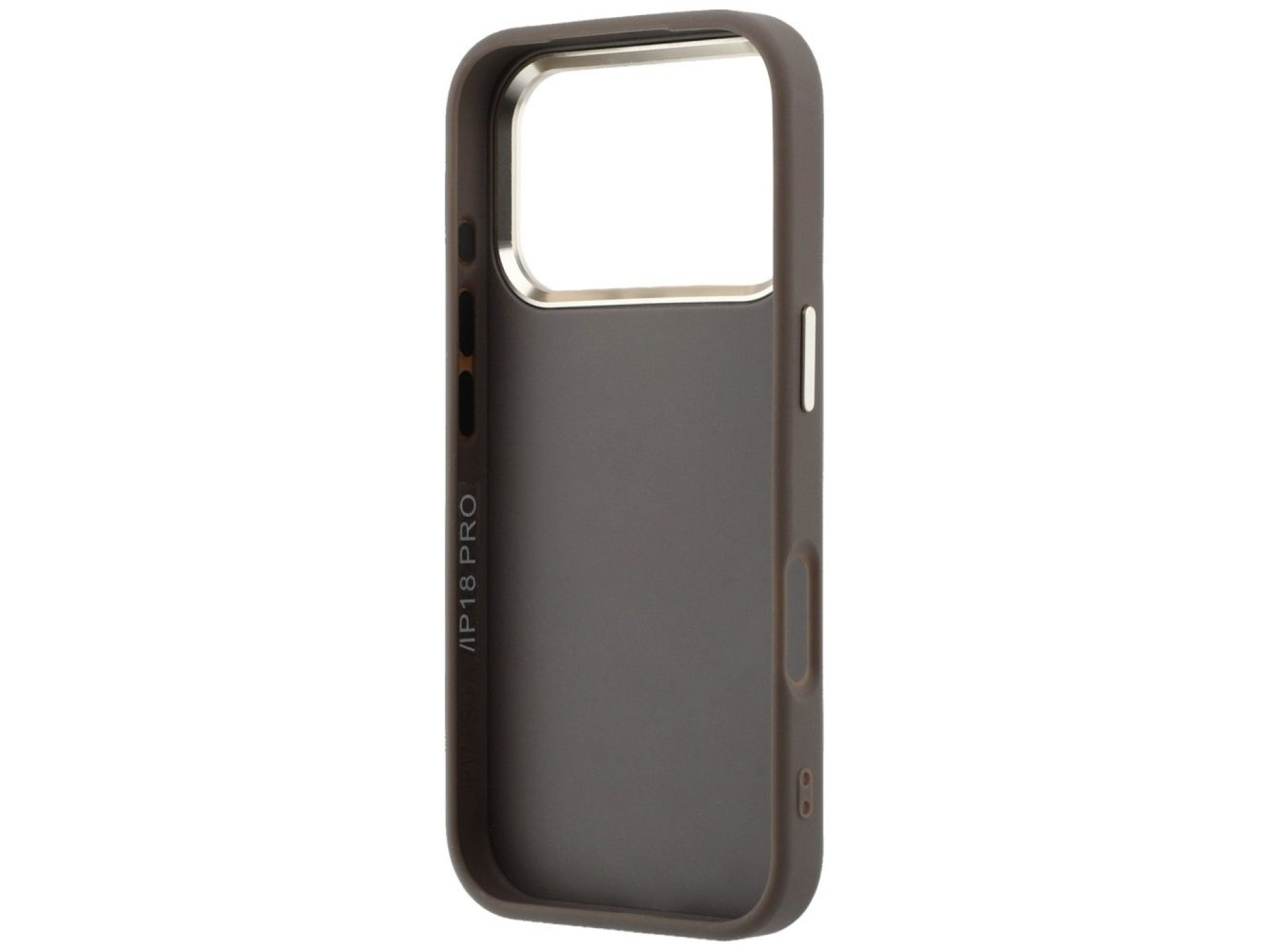 Funda Guess 4G con logo grande de resina para iPhone 17 Pro / 18 Pro - Marrón