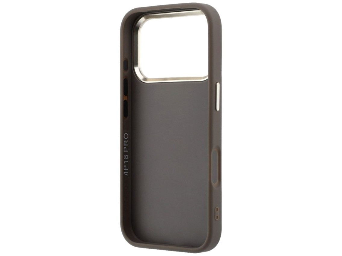 Funda Guess 4G con logo grande de resina para iPhone 17 Pro / 18 Pro - Marr�n