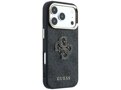 Guess 4G & Big Resin Logo Case for iPhone 17 Pro Max / 18 Pro Max - Black Guess 4G & Big Resin Logo Case for iPhone 17 Pro Max / 18 Pro Max - Black