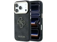 Guess 4G & Big Resin Logo Case for iPhone 17 Pro / 18 Pro - Black