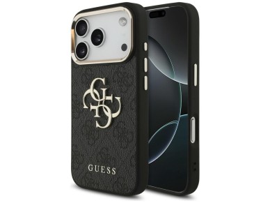 Guess 4G Big 4G Classic Logo Case for iPhone 17 Pro / 18 Pro - Black and Gold