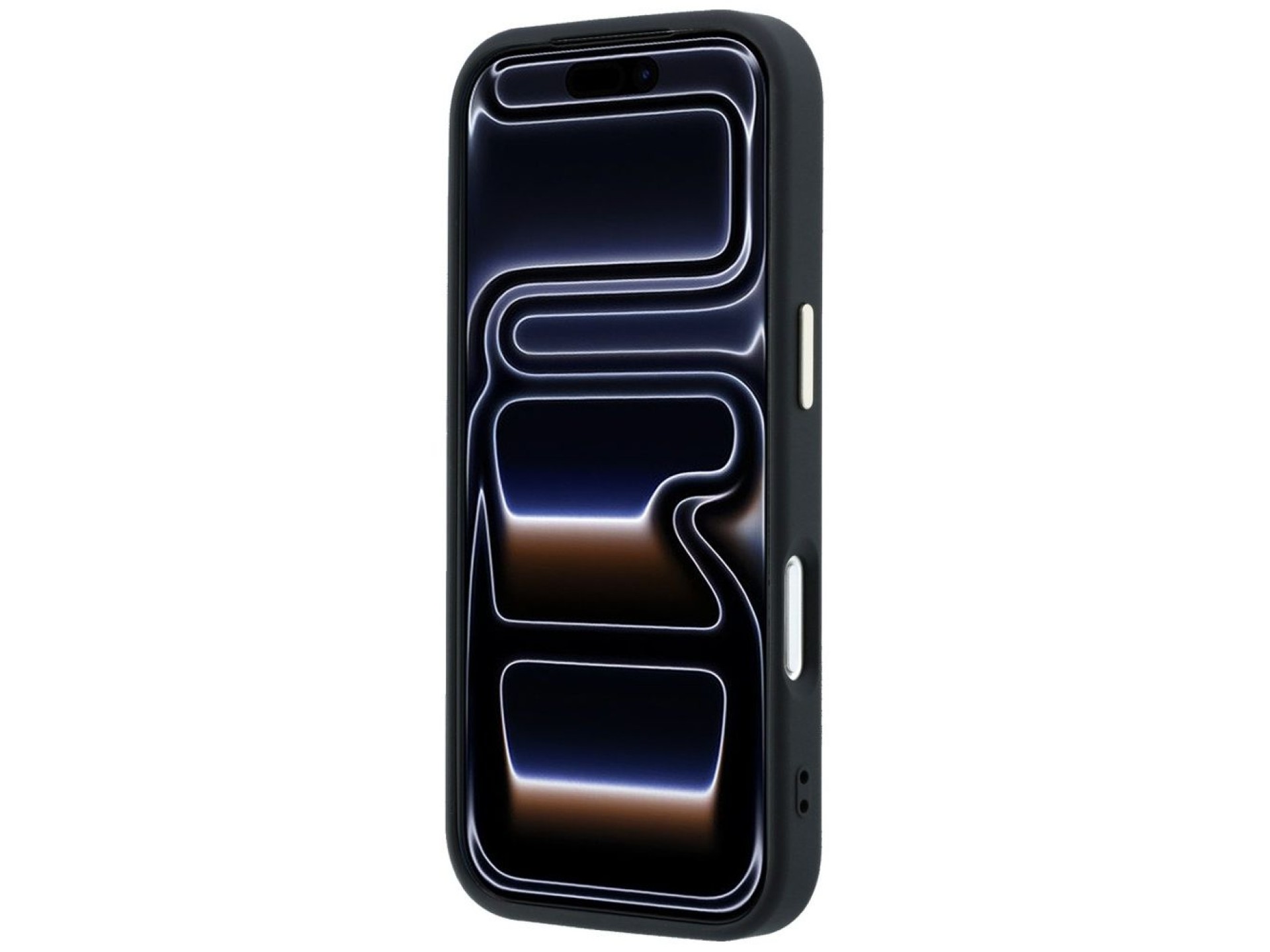 Funda Guess 4G con logo grande de resina para iPhone 17 Pro Max / 18 Pro Max - Negra