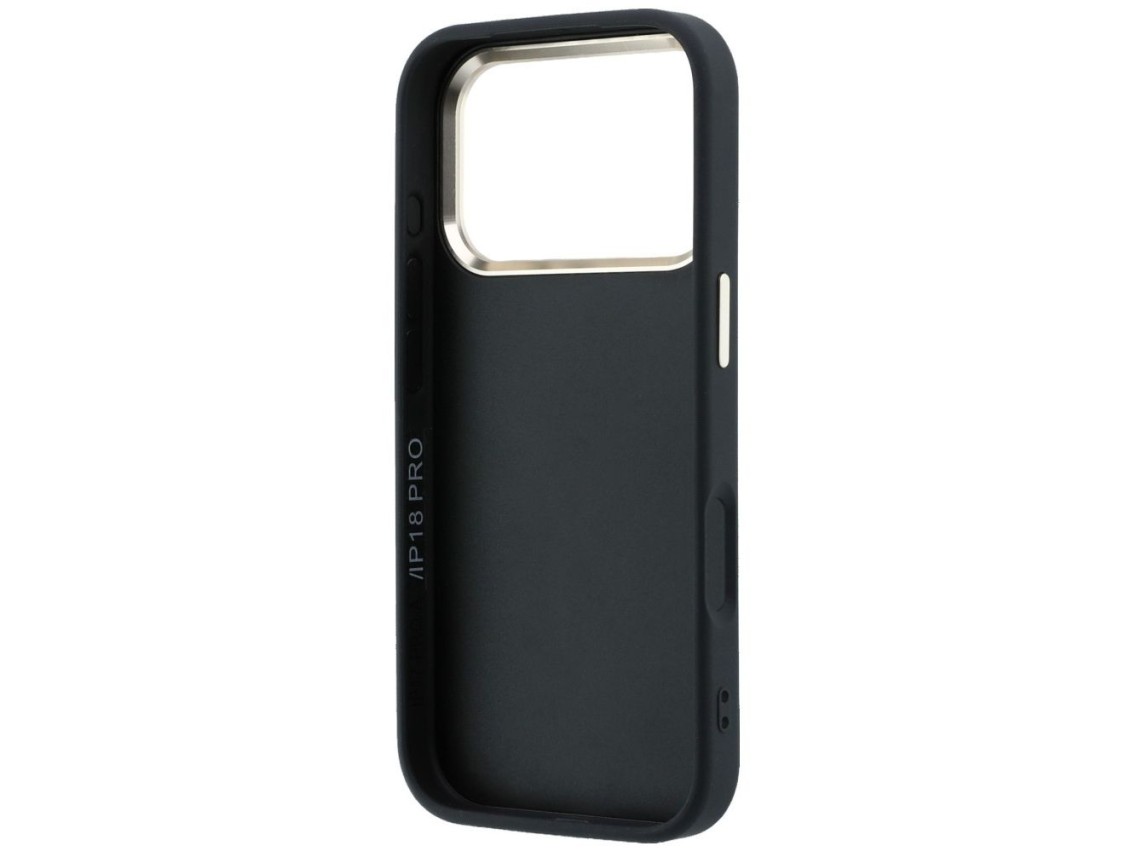 Capa Guess 4G com logo grande em resina para iPhone 17 Pro Max / 18 Pro Max - Preta