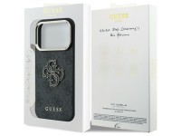 Guess 4G & Big Resin Logo Case for iPhone 17 Pro / 18 Pro - Black Guess 4G & Big Resin Logo Case for iPhone 17 Pro / 18 Pro - Black