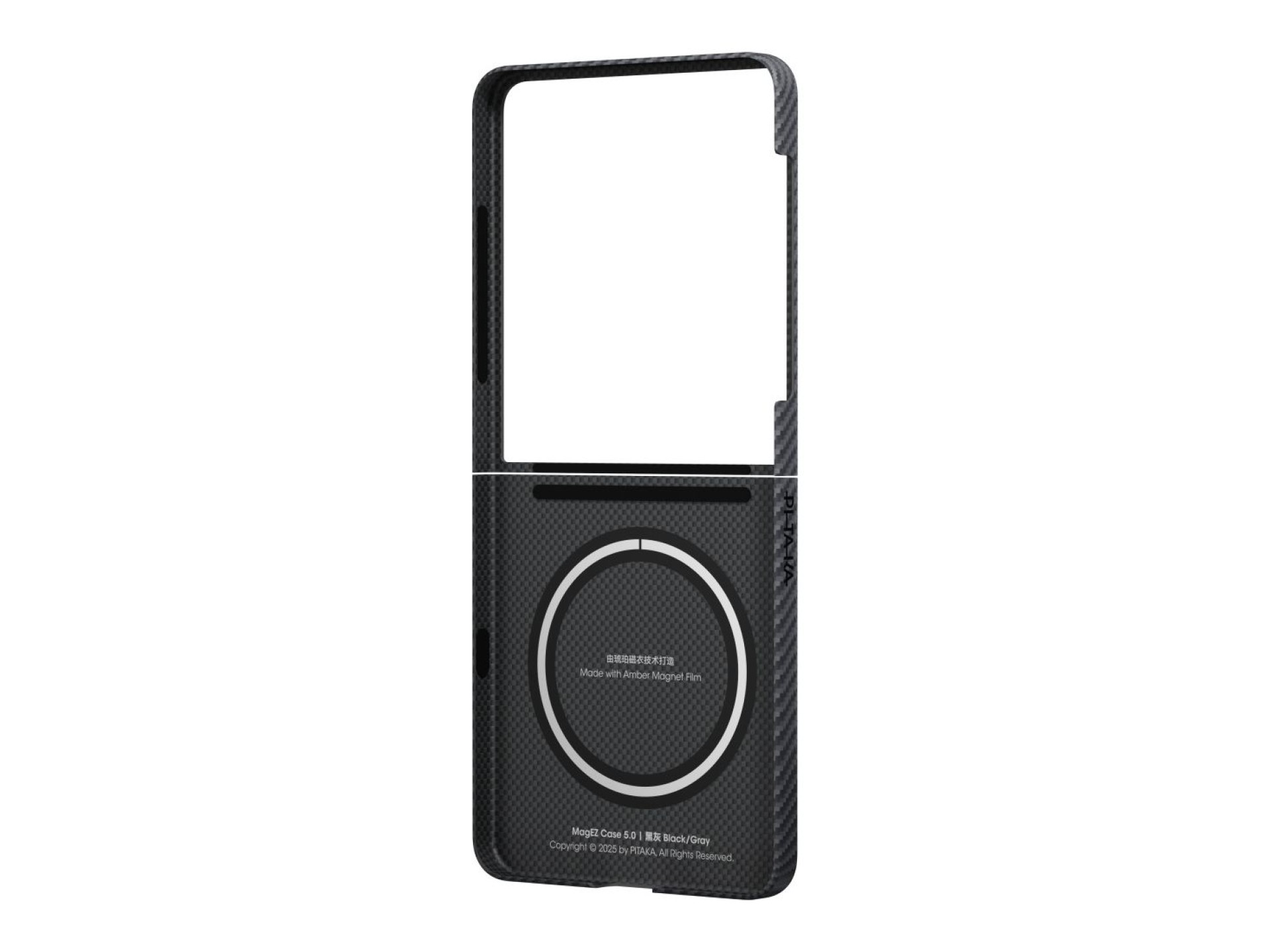 Case PITAKA Ultra-Slim MagSafe for Samsung Galaxy Z Flip7 black grey