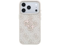 Capa Guess 4G com logo grande em resina para iPhone 17 Pro / 18 Pro - Rosa Capa Guess 4G com logo grande em resina para iPhone 17 Pro / 18 Pro - Rosa
