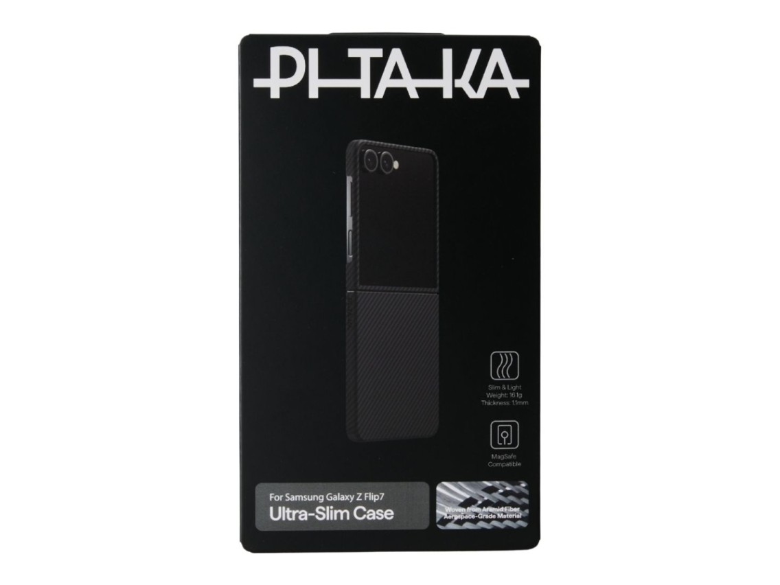 Case PITAKA Ultra-Slim MagSafe for Samsung Galaxy Z Flip7 black grey