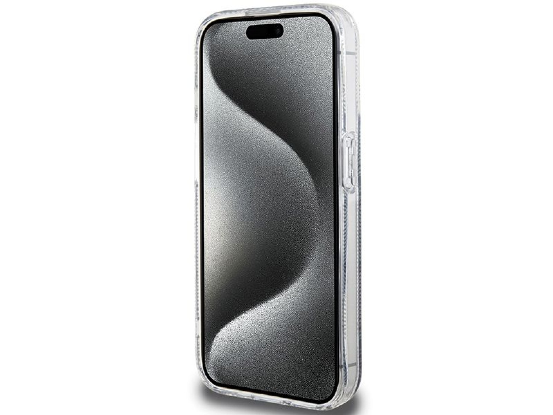 Funda Guess IML GCube MagSafe para iPhone 15 Pro Max - negra