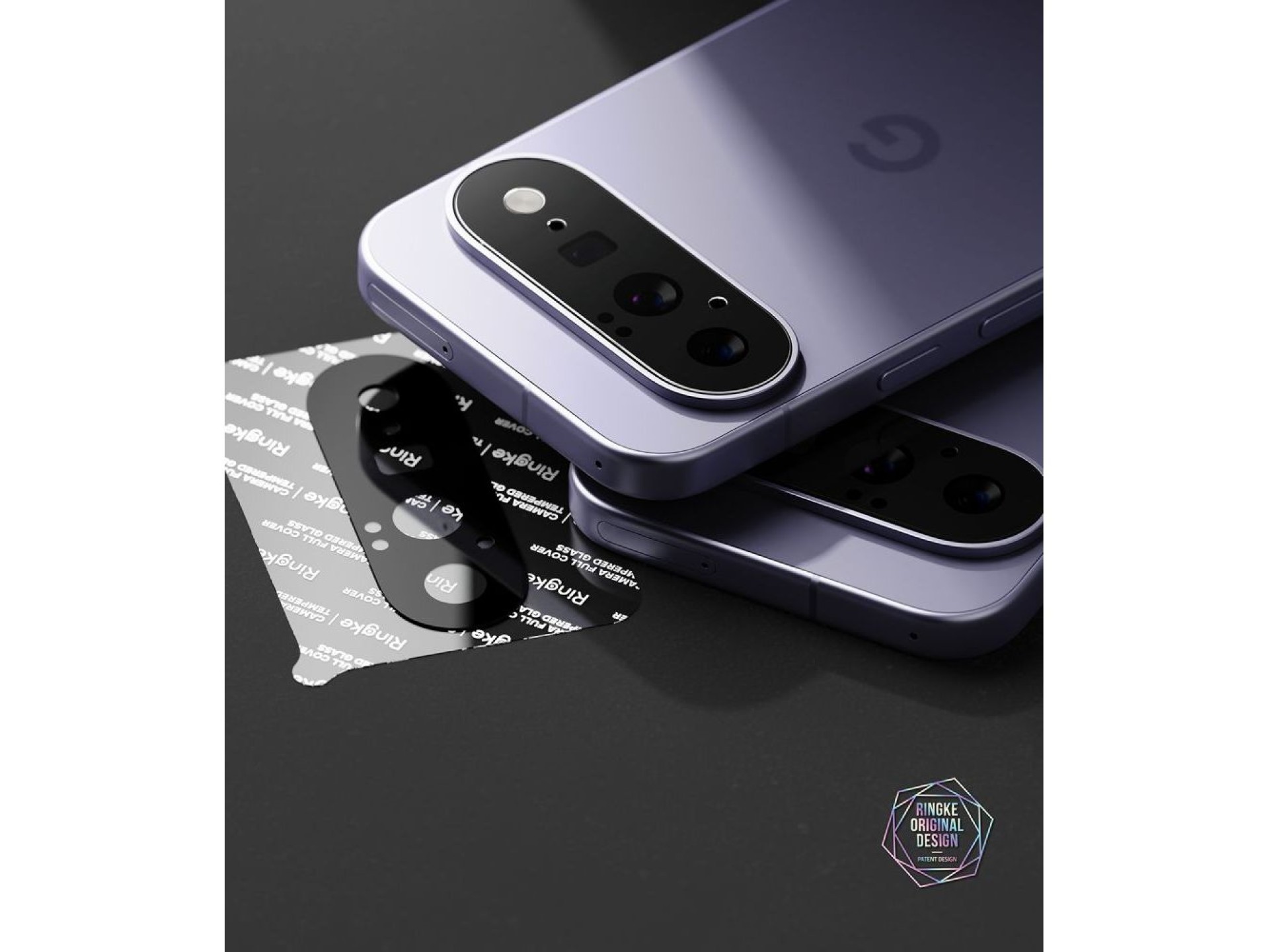 Pacote com 2 capas protetoras para câmera Ringke para Google Pixel 11 - Preto