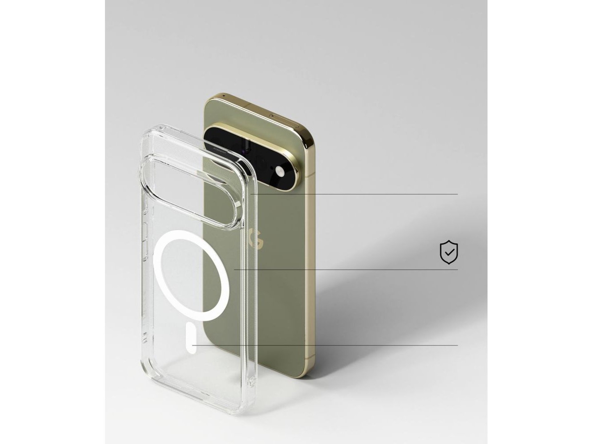 Funda magnética Ringke Fusion MagSafe para Google Pixel 11 Pro XL - Transparente