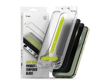 Protetor de tela de vidro temperado Ringke Easy Slide Privacy (pacote com 2) para Google Pixel Pro 9