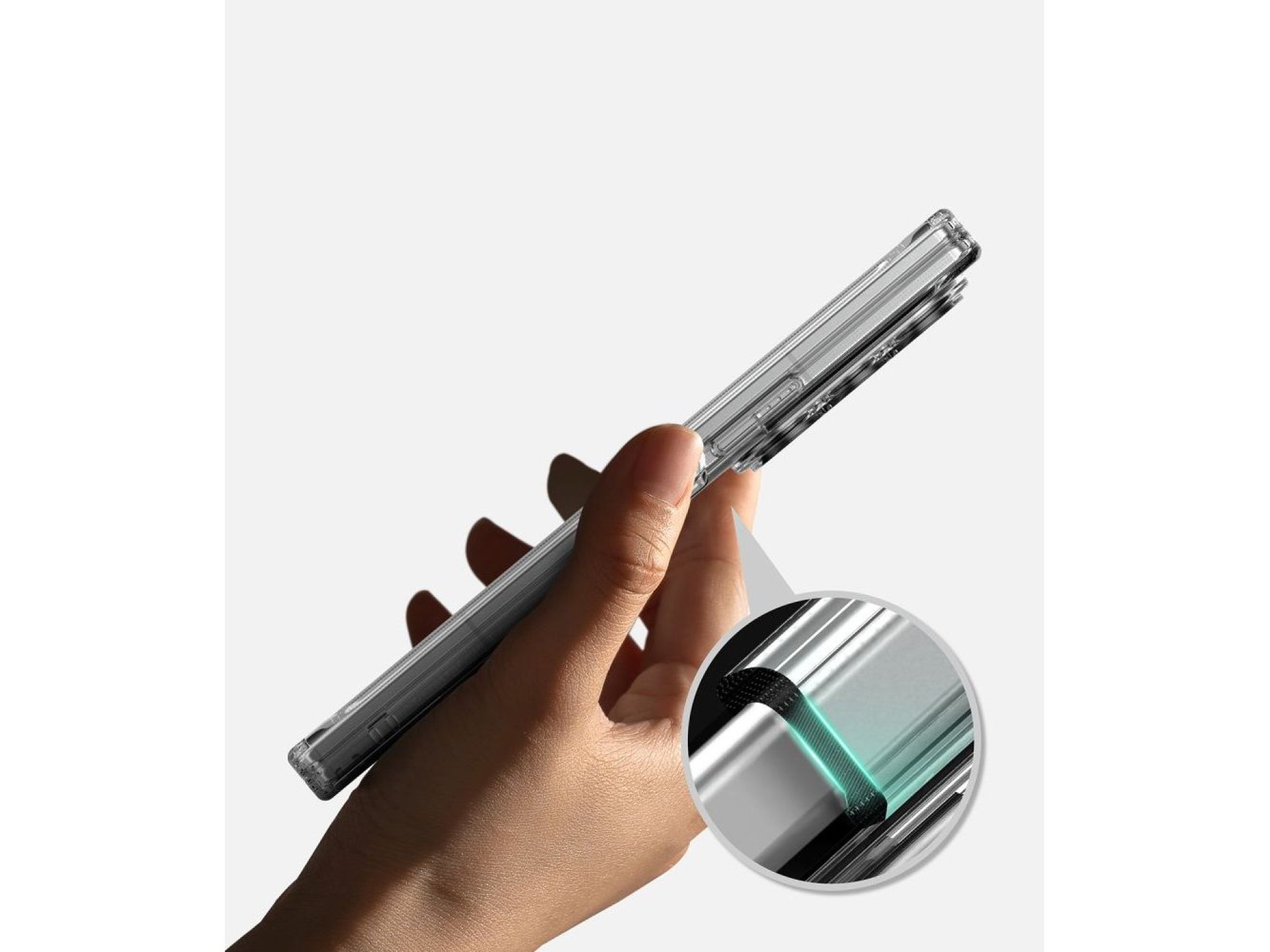 Capa Ringke Fusion Flap para Samsung Galaxy Z Fold 8 Ultra - Transparente