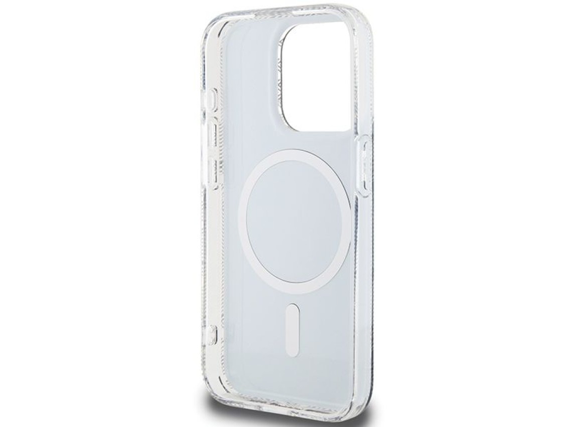 Funda Guess IML GCube MagSafe para iPhone 15 Pro Max - negra