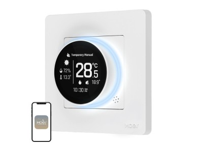Termostato ZigBee MOES ZHT-SR-GA para aquecimento hidr�nico
