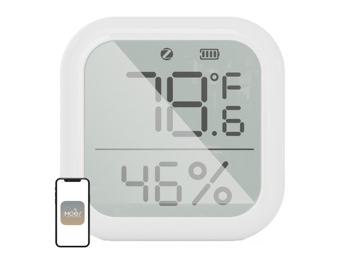 MOES ZSS-KB-TH-LF-C ZigBee LCD Temperature and Humidity Sensor