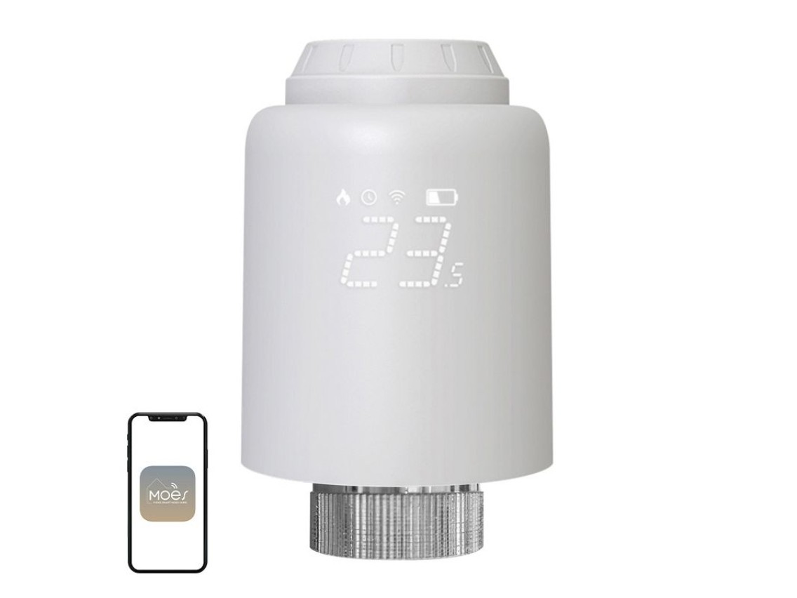 MOES ZTRV-PJ-601-MS Smart Thermostatic Head