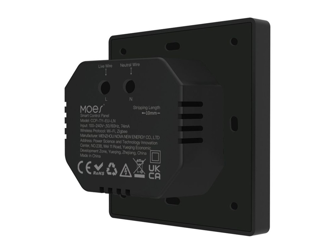 MOES CCP-TY-LN Wi-Fi/ZigBee Control Panel with 4" LCD Display