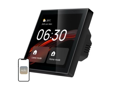 Painel de controle Wi-Fi/ZigBee MOES CCP-TY-LN com tela LCD de 4".