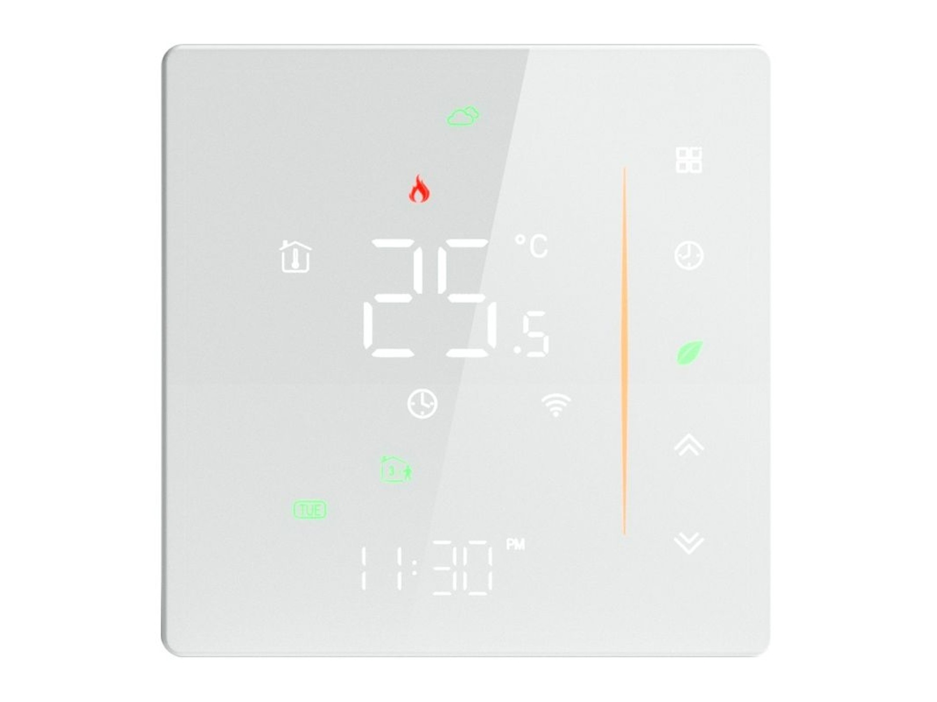 Termostato Wi-Fi MOES WHT-006-GB-WH para calefacción eléctrica (Blanco)